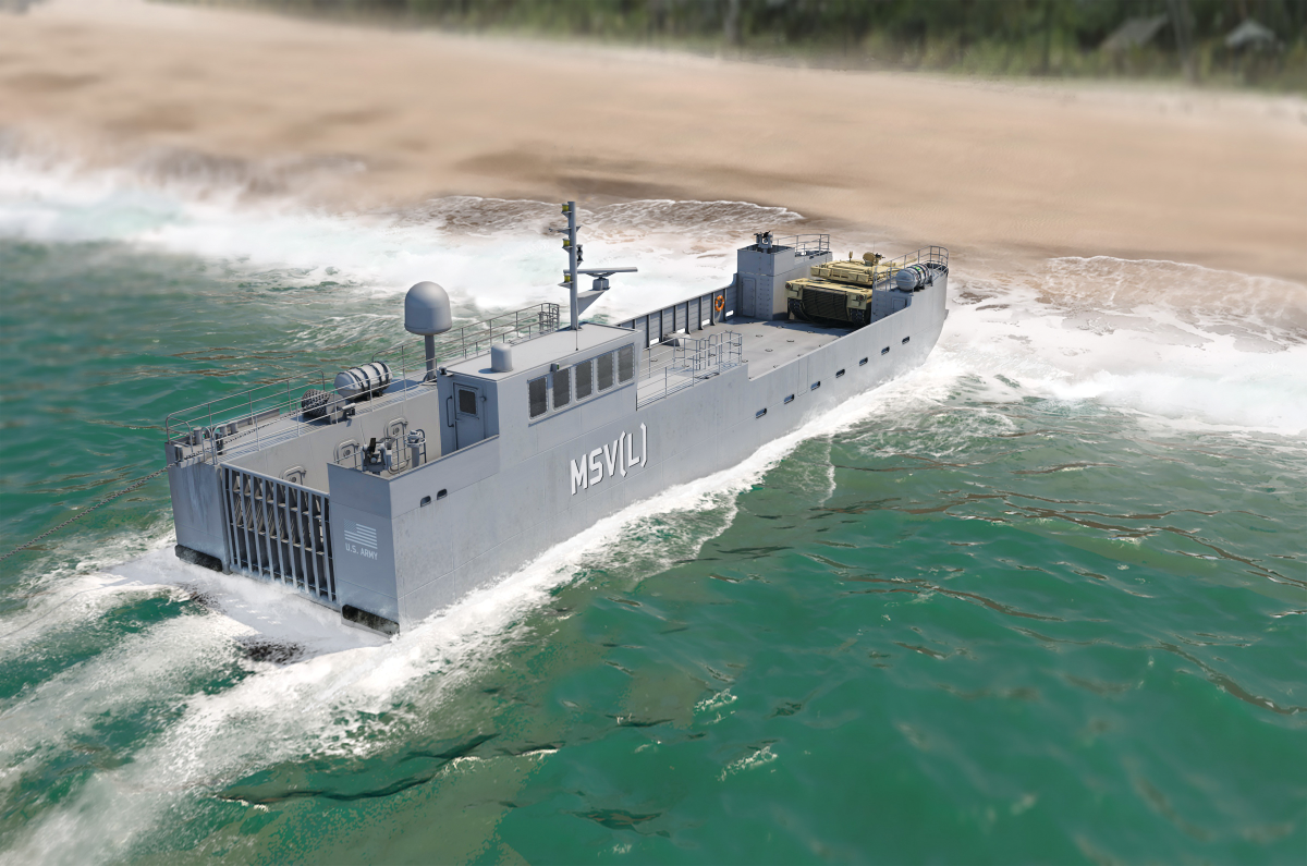 An artist's concept of a maneuver support vessel (light).