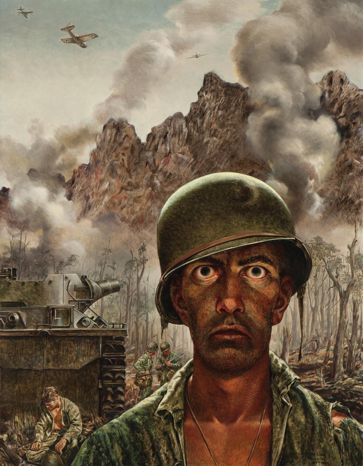Marines Call It the 2,000 Yard Stare by Tom Lea