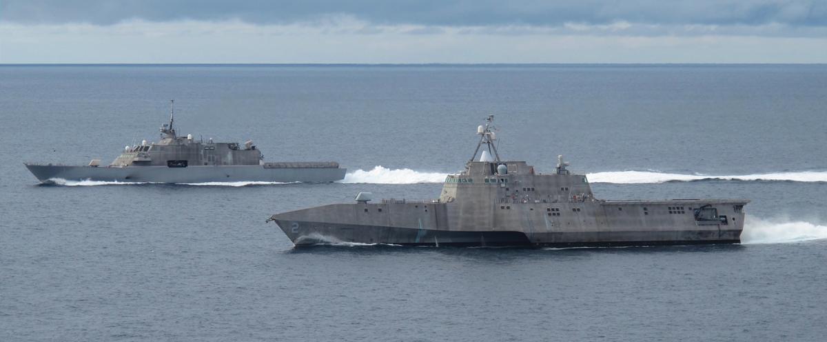 The USS Freedom (LCS-1) and Independence (LCS-2)