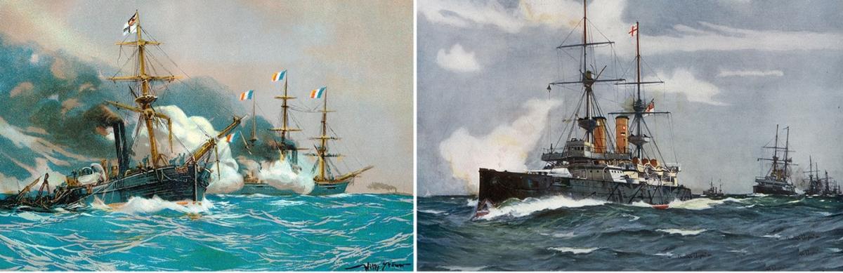 Naval Battle of the Steam Gunboat of the Chameleon-class Meteor