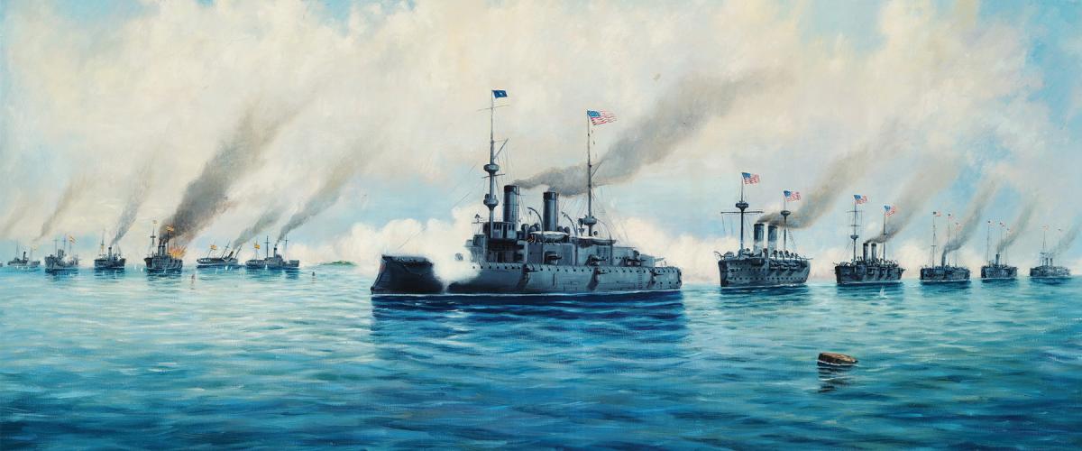 Commodore George Dewey’s flagship USS Olympia