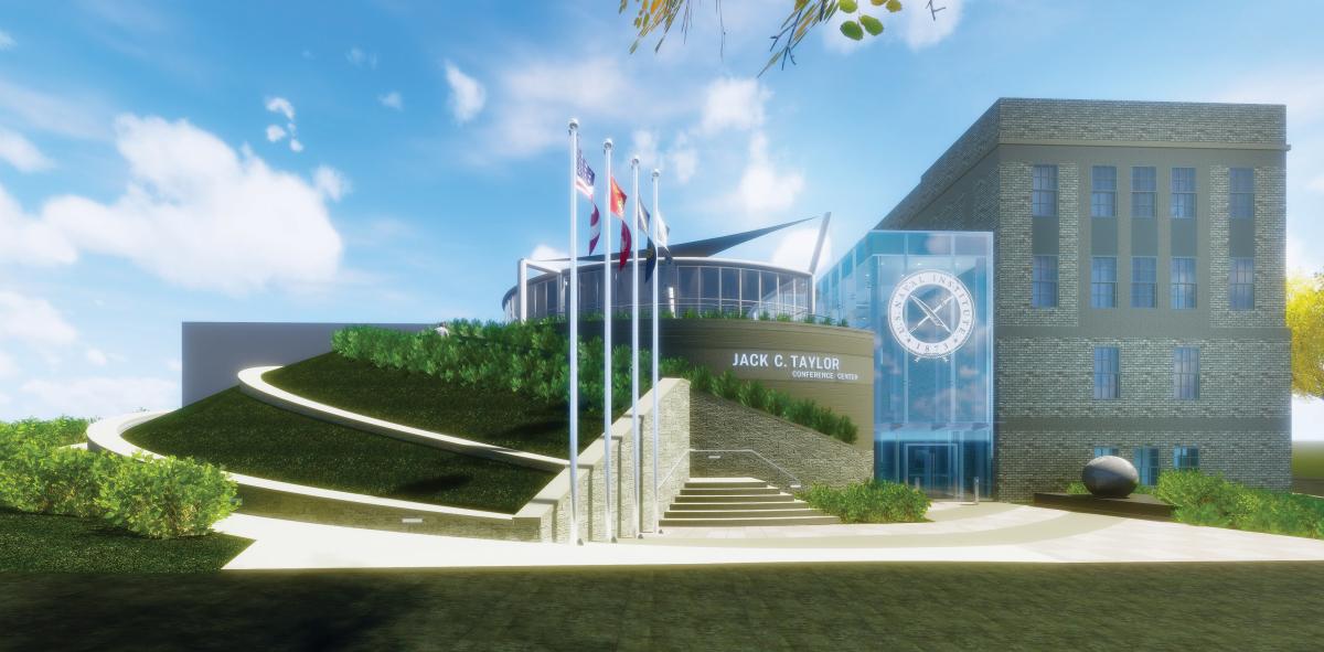 Computer rendering of the Jack C. Taylor Conference Center
