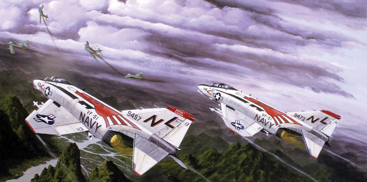 Tooter Teague and Mad Dog Copeland Chasing MiGs