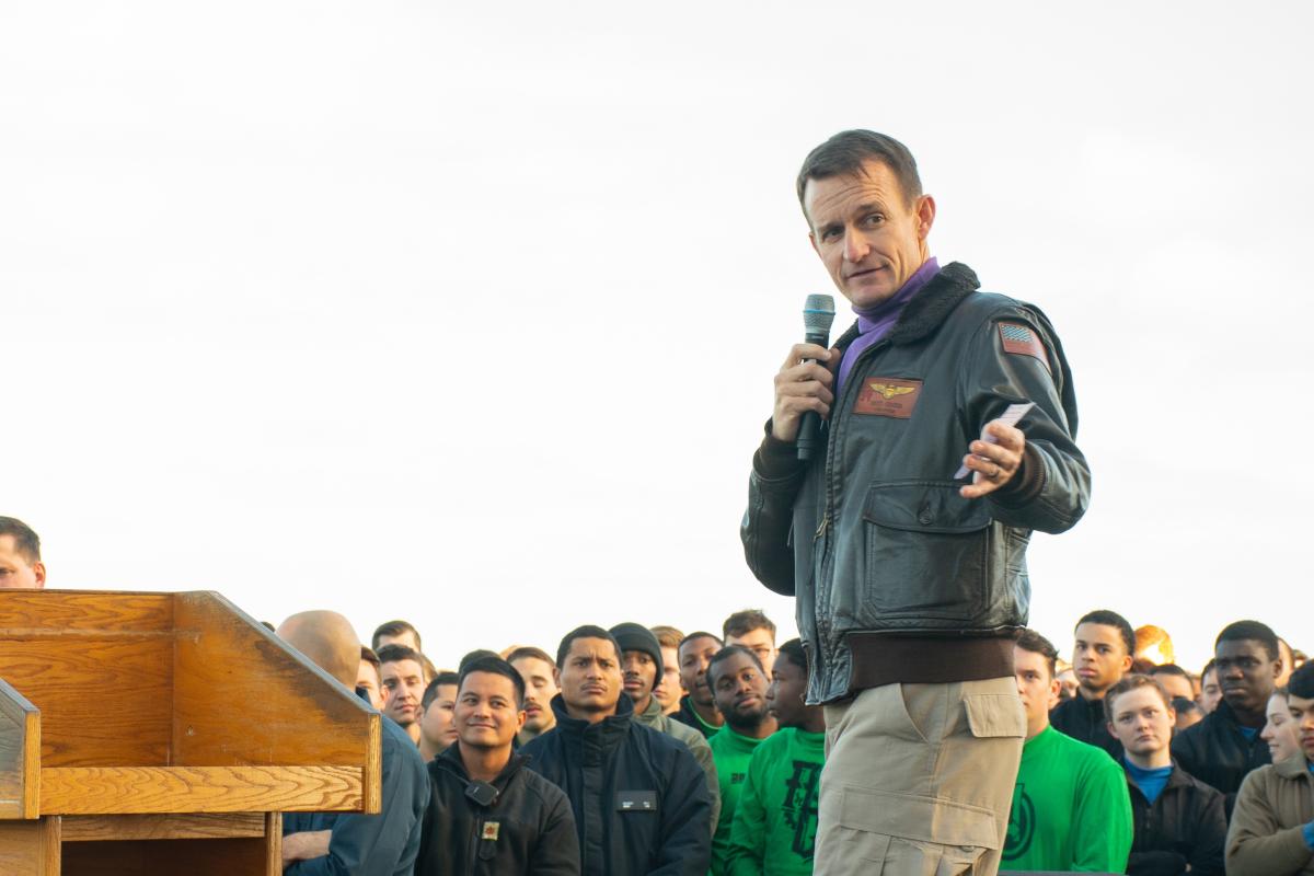 Captain Brett Crozier, former commanding officer of the USS Theodore Roosevelt