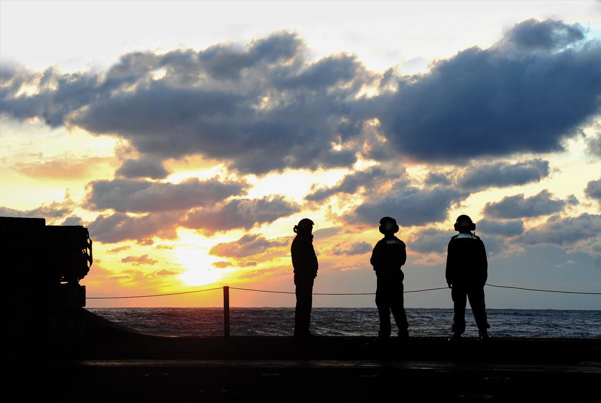 Sailors at sea