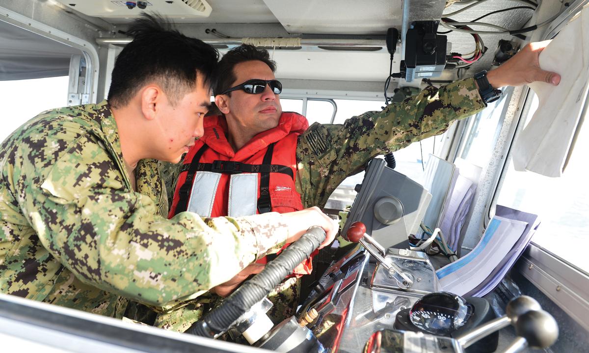 Navy reservist training
