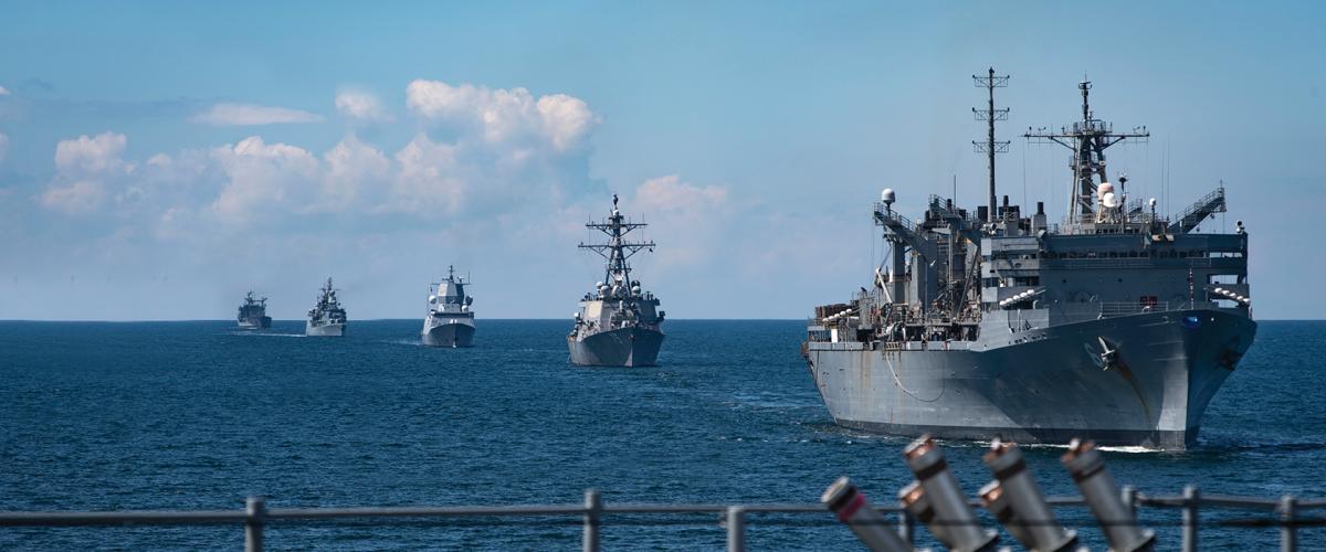 Training exercises in the Baltic Sea