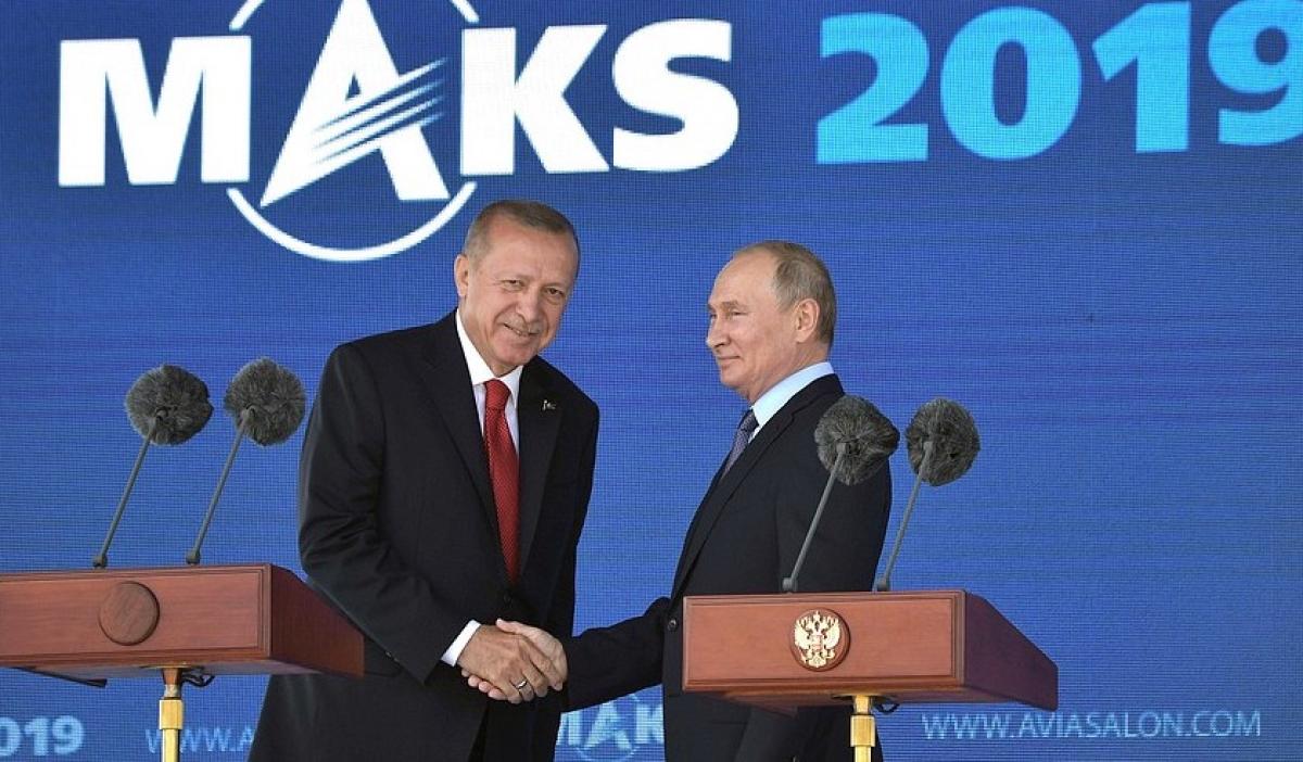 Turkish President Erdogan with Russian President Putin
