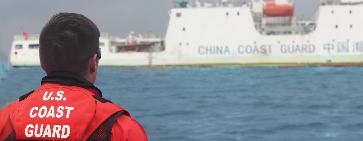 crewmember from the USCGC Alex Haley (WMEC-39)