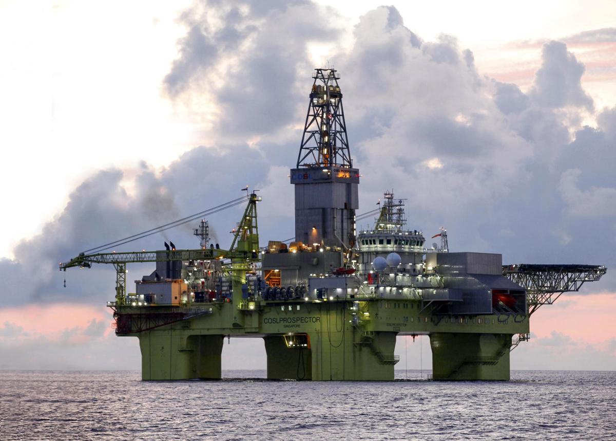 Xingwang drilling platform in the south China Sea