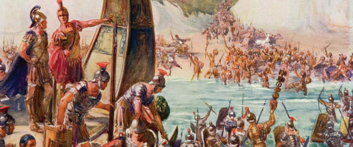 The Roman Empire’s invasion of Britain required organization and planning on a grand scale; it marked the beginning of four and a half decades of conquest, as Rome extended its reach ever farther inland and established the province of Britannia.
