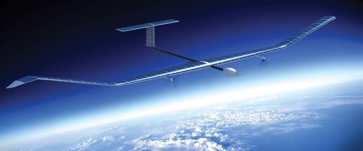  artist’s concept of the Airbus Zephyr high- altitude pseudo-satellite unmanned aerial vehicle