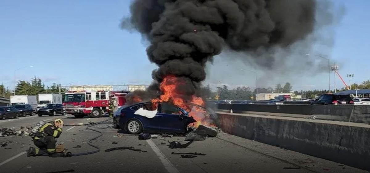 A fatal crash of a self-driving car in California in March 2018.