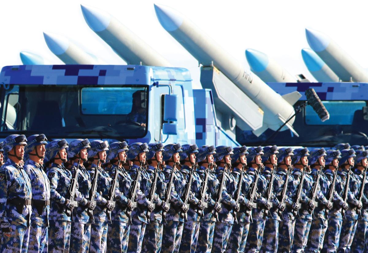 Chinese troops make preparation for a military parade at Zhurihe training base in north China's Inner Mongolia Autonomous Region, July 30, 2017