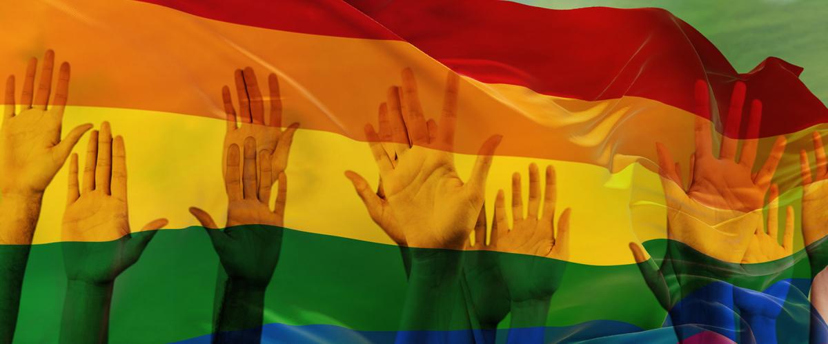 Hands, Pride Flag