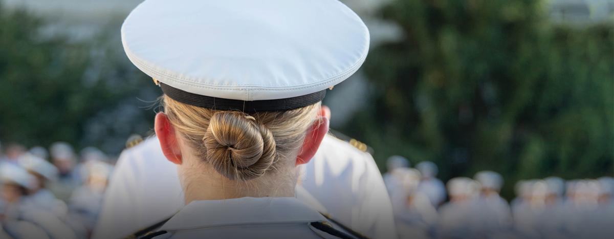 A sailor saluting' Maternity T-Shirt