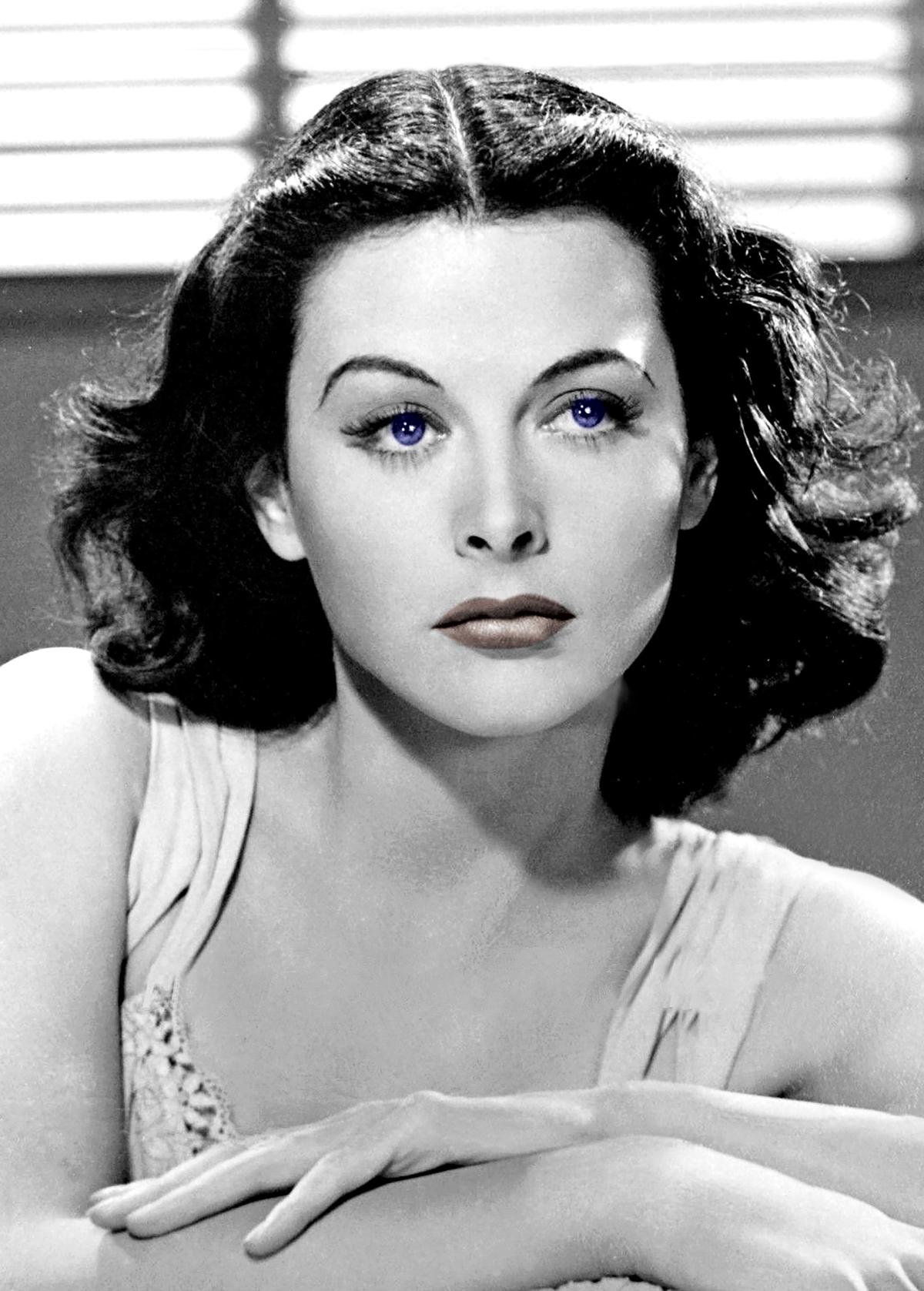 Colorized Portrait of Hedy Lamarr