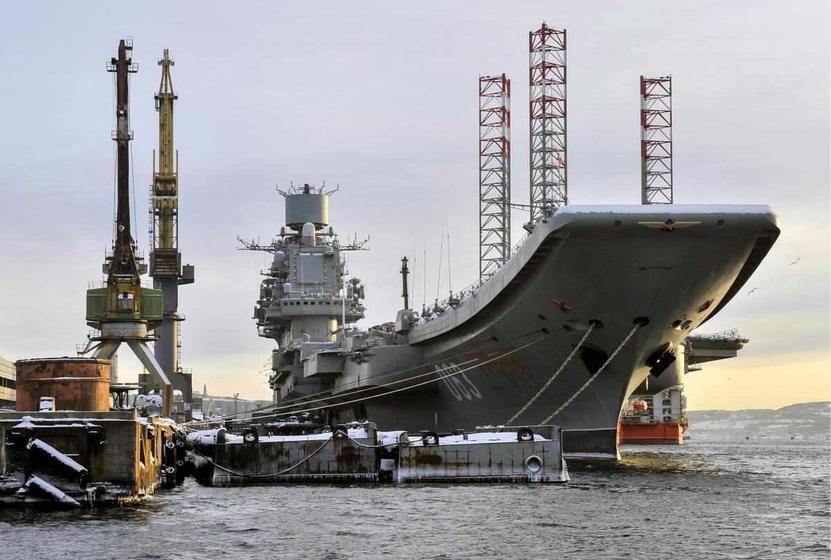 Russian Navy aircraft carrier Kuznetsov