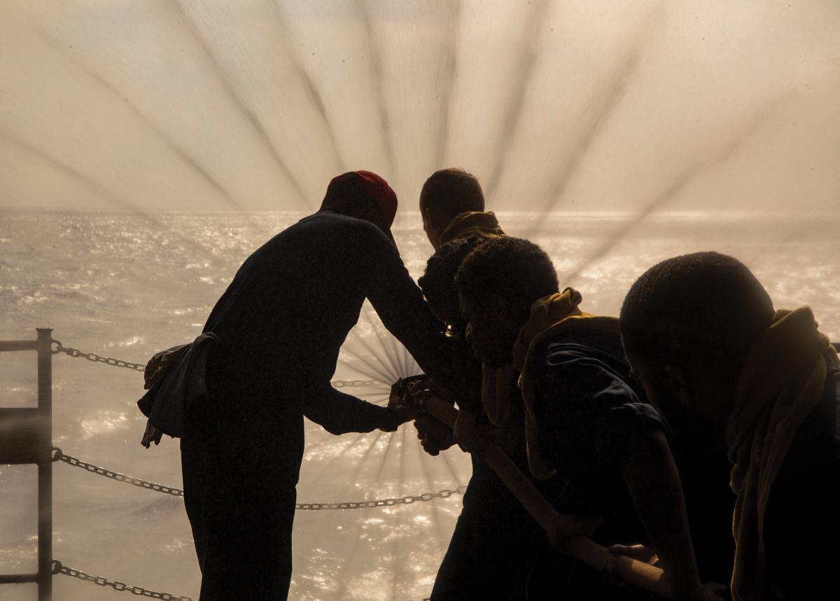 Confidence is an important leadership trait, but overconfidence can put sailors in dangerous situations. Proper hose-handling technique is essential to safety on board Navy ships. 