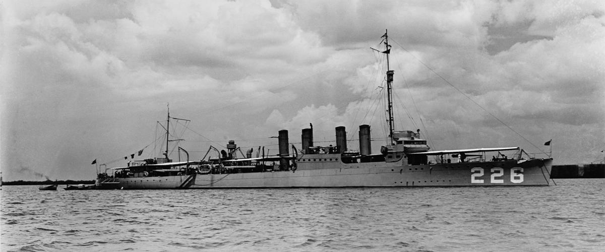 Serving on the flag staff ashore in Manila when the Japanese attacked then-Yeoman Cecil King made his way to Corregidor, and in late December boarded the four-stack destroyer USS Peary (DD-226) for a hair-raising escape to Port Darwin.