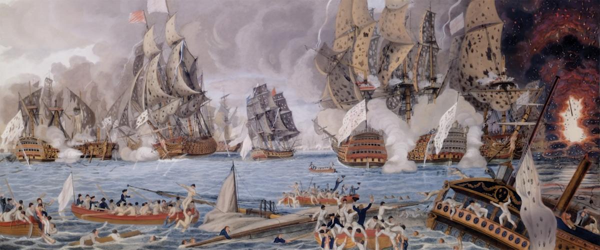 12 April 1782: After suffering a humiliating defeat by the French at the Battle of the Chesapeake Capes the previous September, the Royal Navy comes roaring back with a resounding victory over the French Caribbean fleet at the Battle of the Saintes.