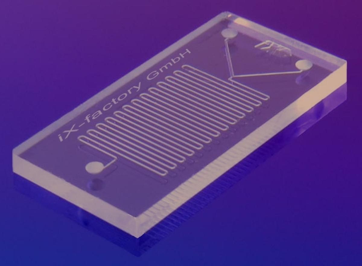 An example of a microfluidics "lab on a chip."