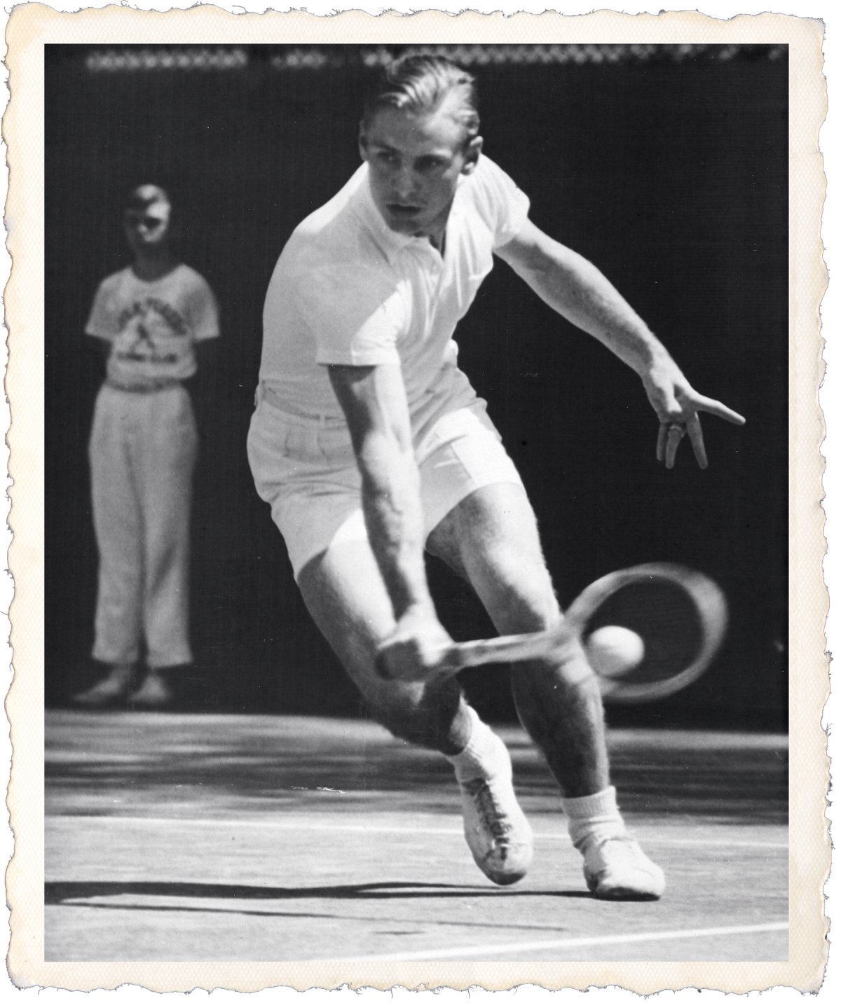 Joe Hunt playing tennis