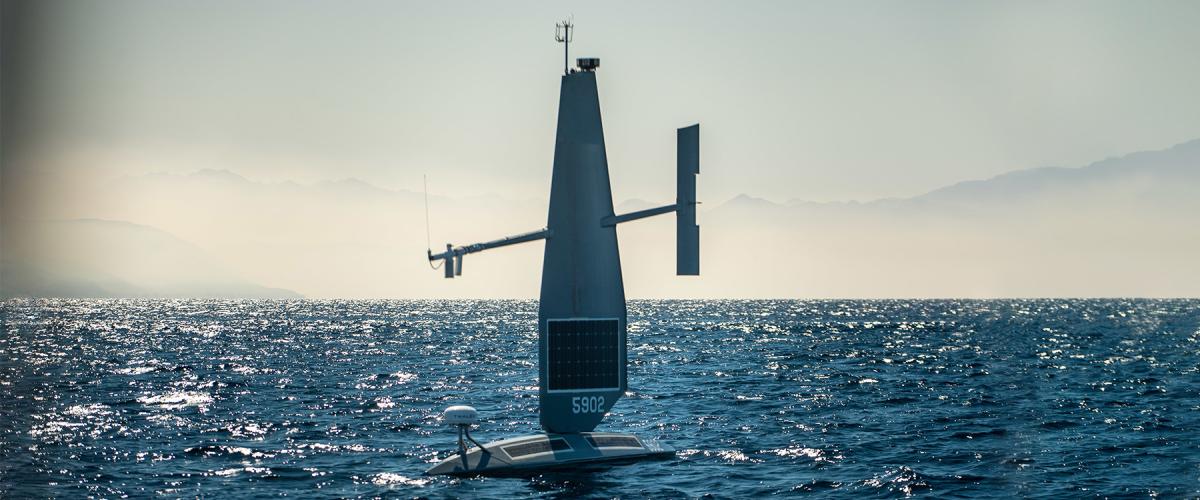 A Saildrone Explorer in the Gulf of Aqaba.