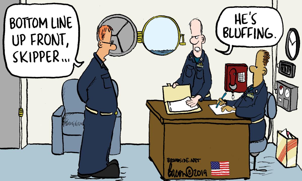 Bottom Line Up Front Cartoon