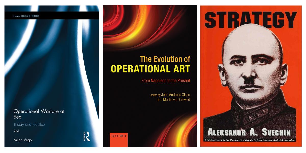 Cover shots of three operational art books