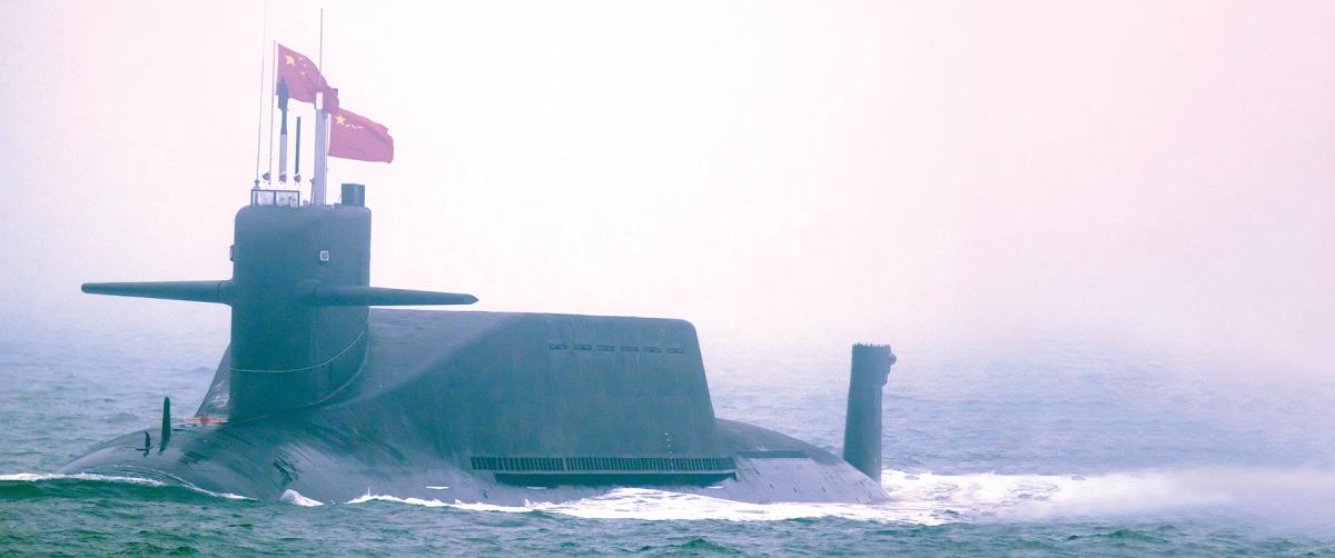 A large Jin-class ballistic-missile submarine