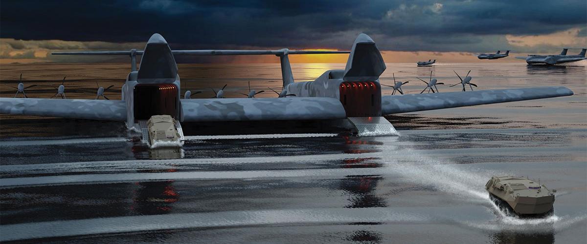 Concept art showing the General Atomics–Aeronautical Systems Liberty Lifter