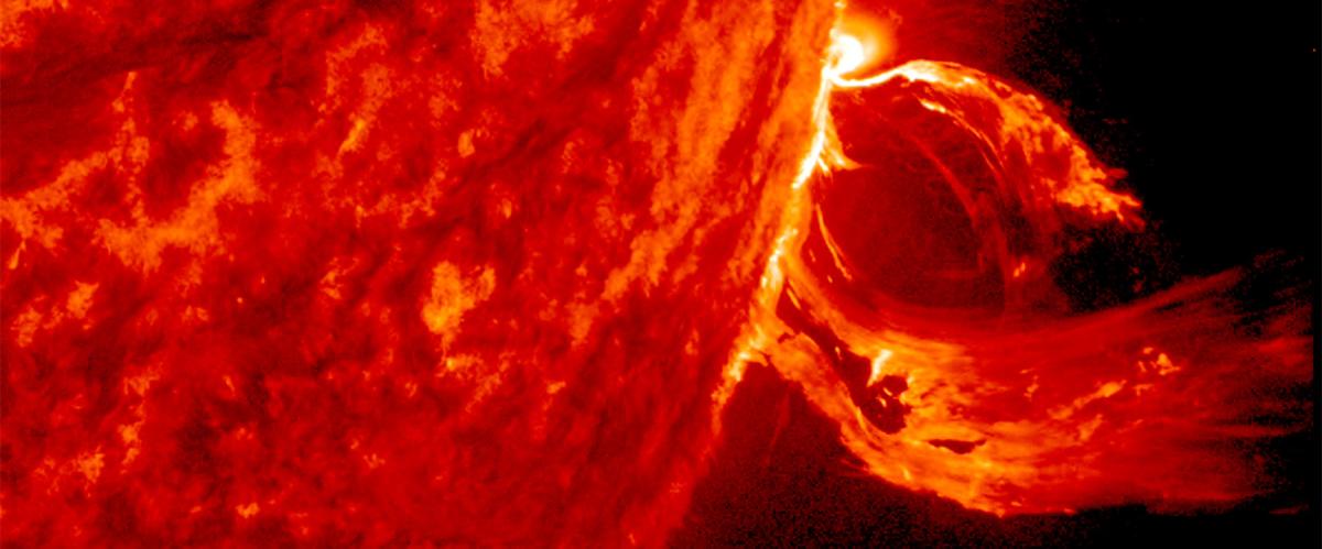A coronal mass ejection from our sun in 2015