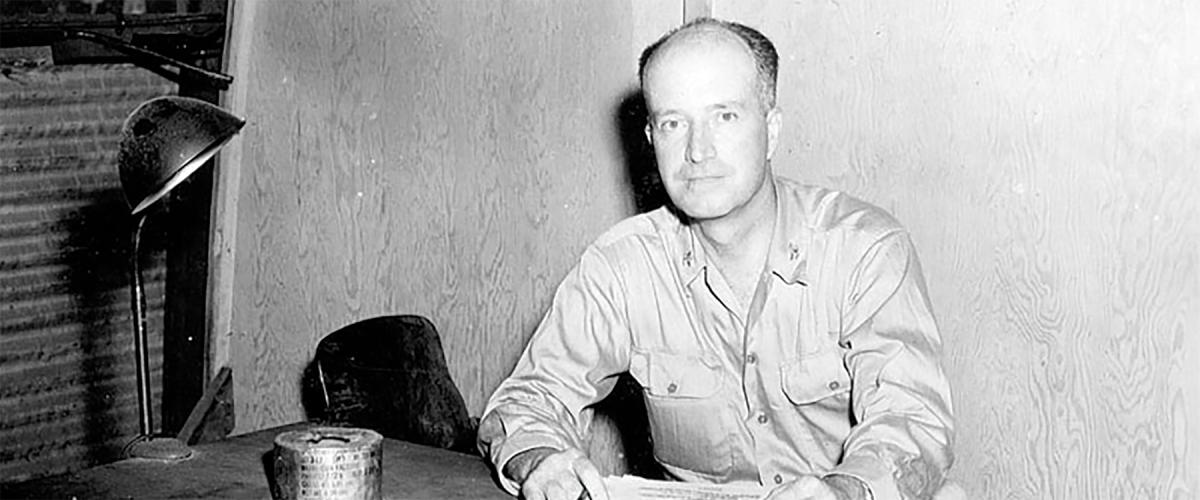 Captain William Sterling “Deak” Parsons on Tinian in 1945. Although he was hoping for a seagoing command, his technical prowess got him drafted into the Manhattan Project, which kept him ashore for the duration of the war.
