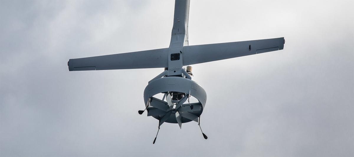 The V-BAT 128 unmanned aerial system performs a vertical landing on the flight deck of the amphibious transport dock ship USS Arlington (LPD-24). Assuming a V-BAT costs $500,000, the Marine Corps could purchase almost 278 V-BATs for the price of eight MQ-9A Reaper drones.