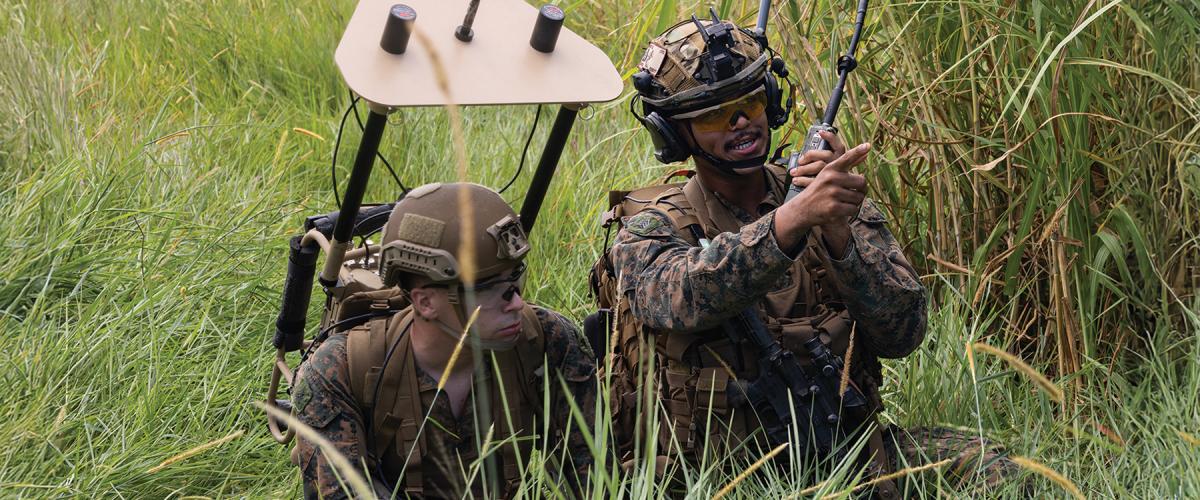 Marines with a low-altitude air defense unit during an exercise at Ie Shima, Japan, in August. The Marine Corps needs cheaper options to deter and defeat drone swarms other than the expensive Marine Air Defense Integrated and MIM-104 Patriot systems.