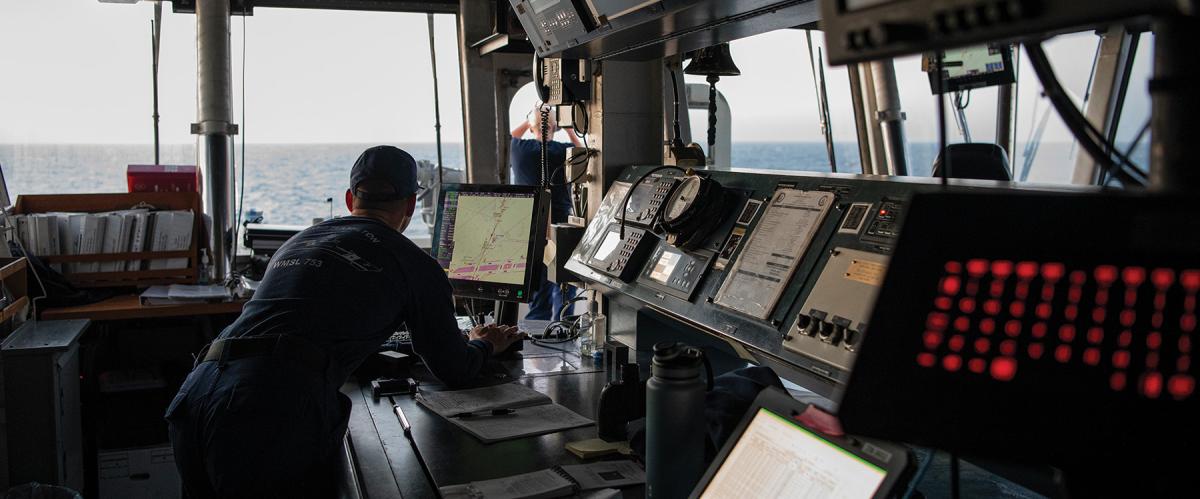 boatswain’s mate on board the USCGC Hamilton (WMSL-753)