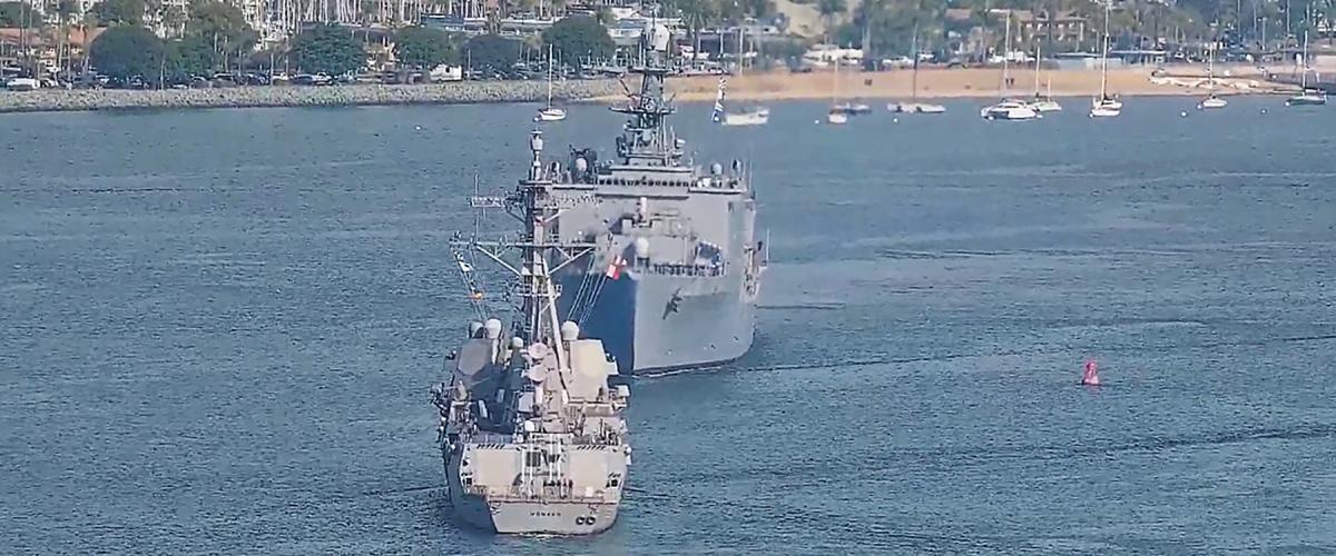 The USS Momsen (DDG-92) and the USS Harpers Ferry (LSD-49) nearly collided in San Diego Bay on 29 November 2022. This incident reinforces the need for deck watchstanders to be proficient at computing vessel meeting points.