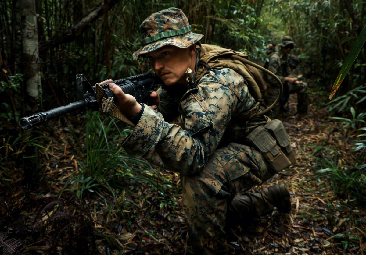 Marine Corps surveillance sensor operator