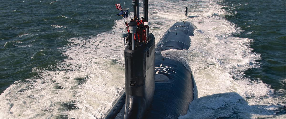 Virginia-class submarines, such as the USS Montana (SSN-794), shown here during sea trials, can carry between 20 and 26 Mk 48 torpedoes. That would be far too few for a war in the western Pacific.