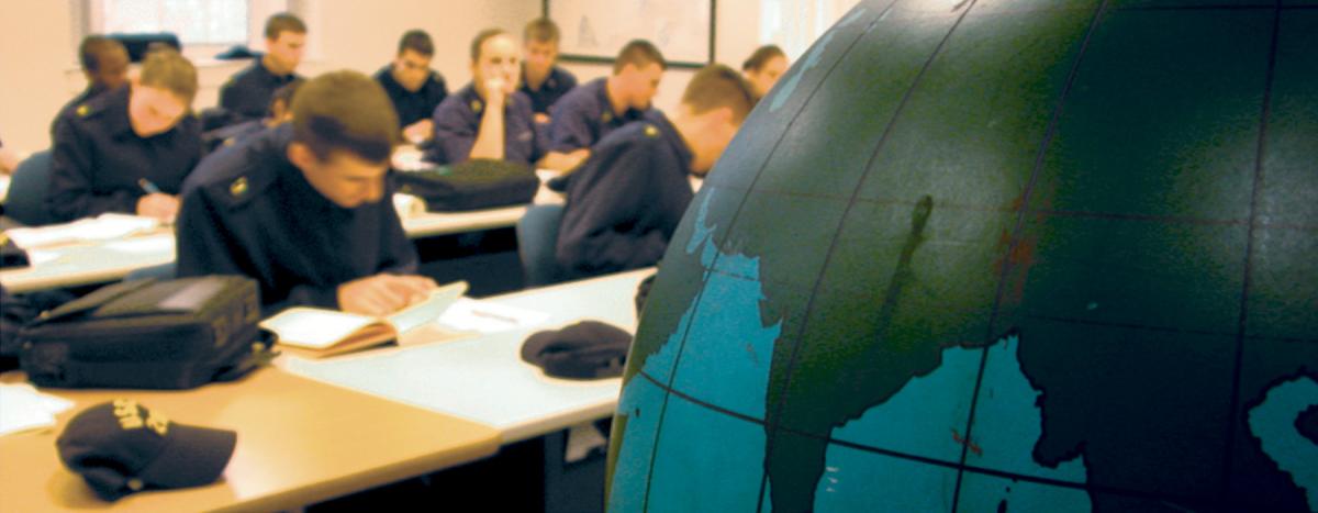 Cadets at the U.S. Coast Guard Academy.