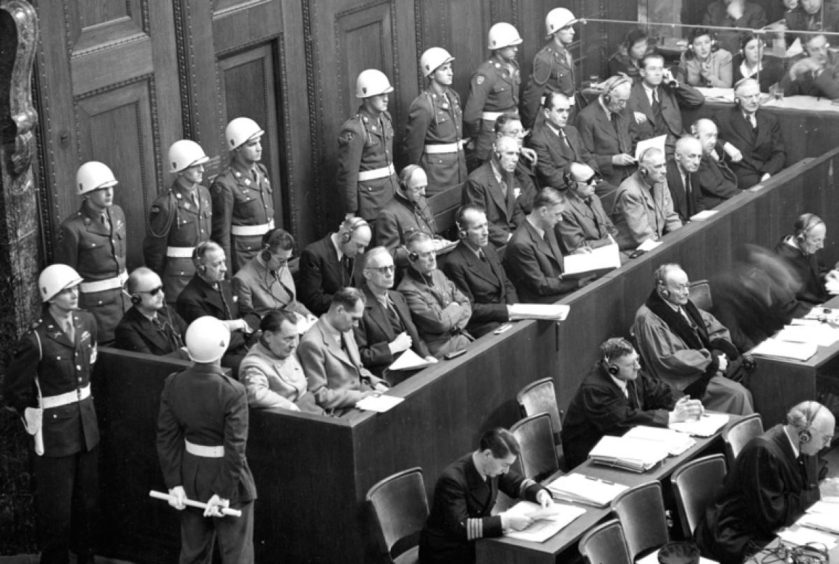 A striking study of Hjalmar Schacht, one of the acquitted Nazi