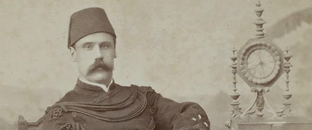 The globe-trotting Alexander Macomb Mason, seen here during his Egyptian service, circa 1875–80.