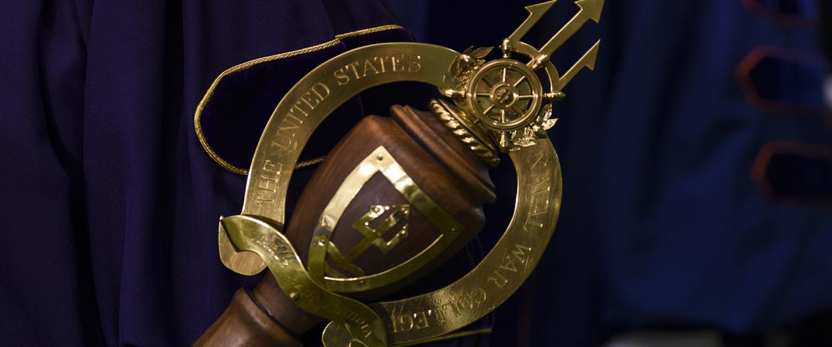 The Mace is a symbol of U.S. Naval War College (NWC) as an academic institution.  Barring the arrival of a particularly visionary NWC president, structural obstacles will make significant adaptation challenging. 