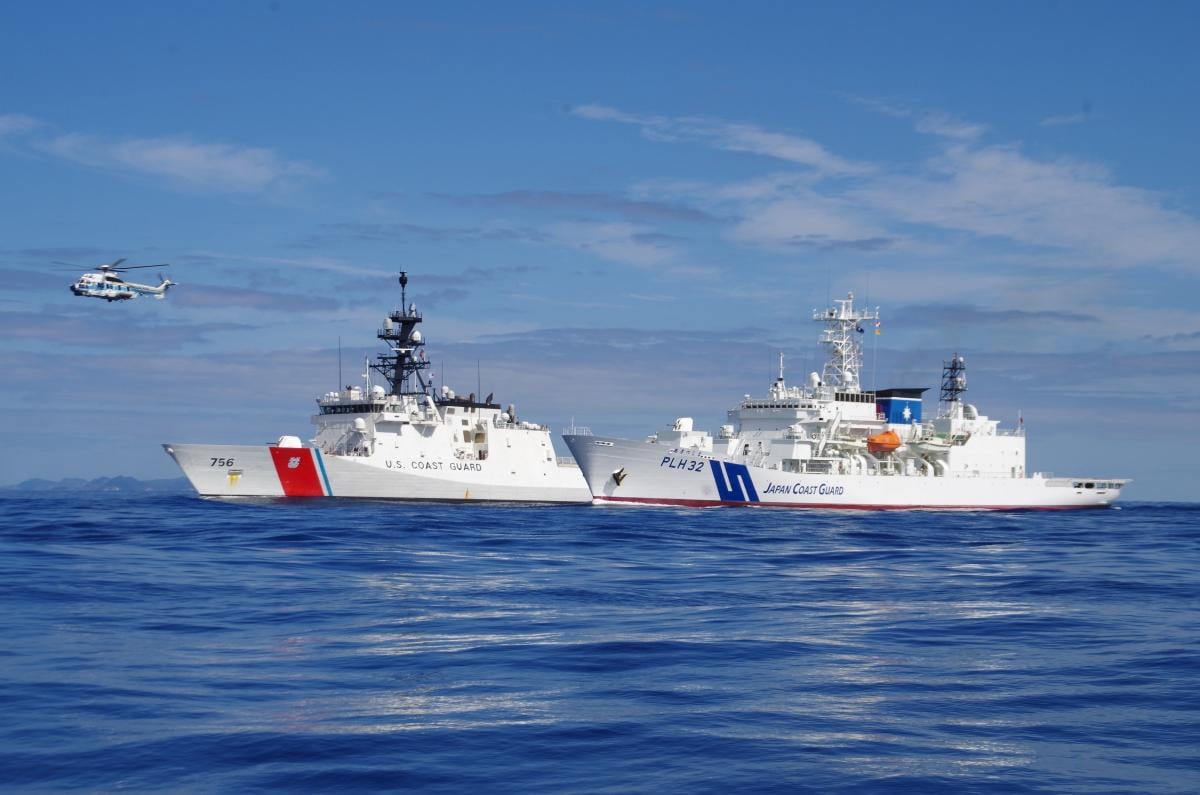 U.S. Coast Guard & Japanese Coast Guard 