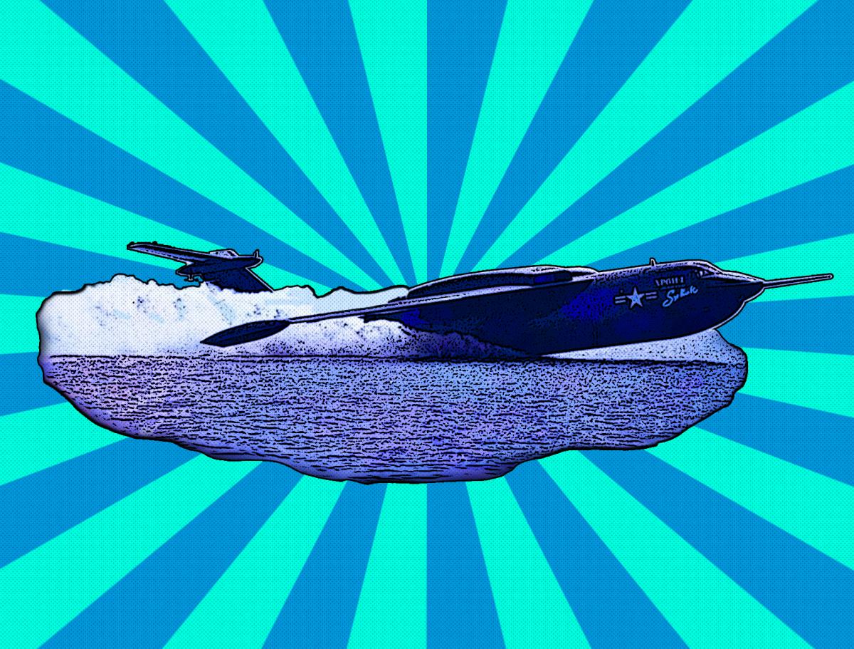 Seaplane cartoon