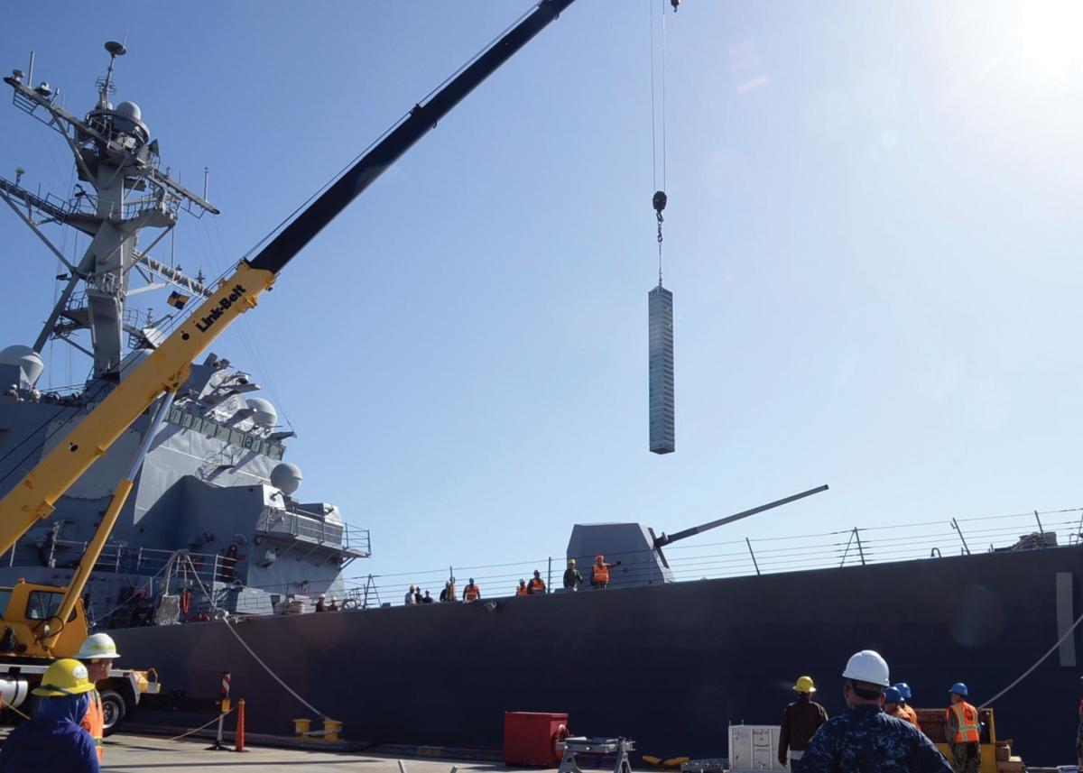 Warships are most vulnerable when they have limited ability to maneuver—such as when pierside, saddled by cranes onloading thousands of pounds of ordnance.