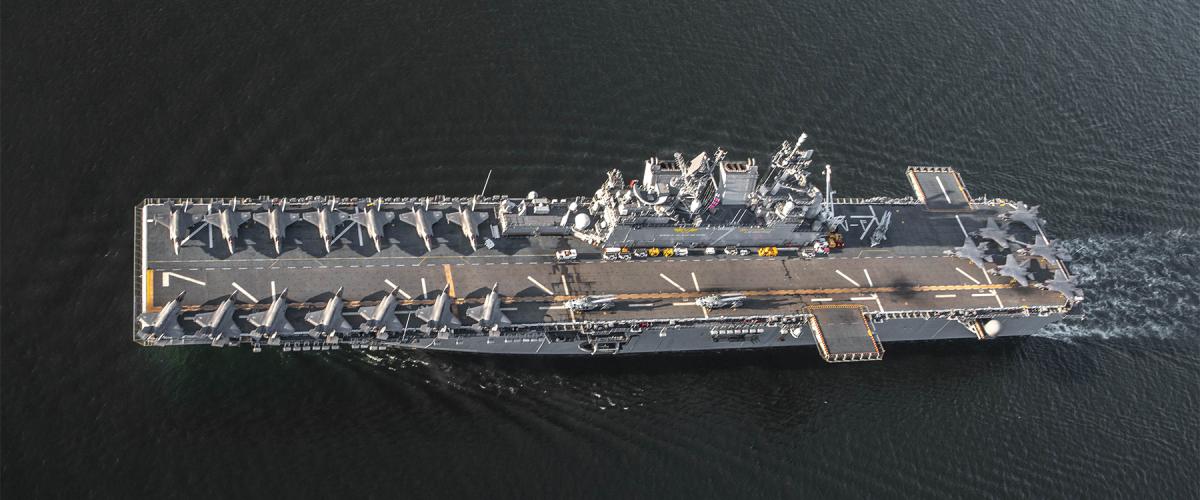 A “Lightning carrier”—an America-class amphibious assault ship