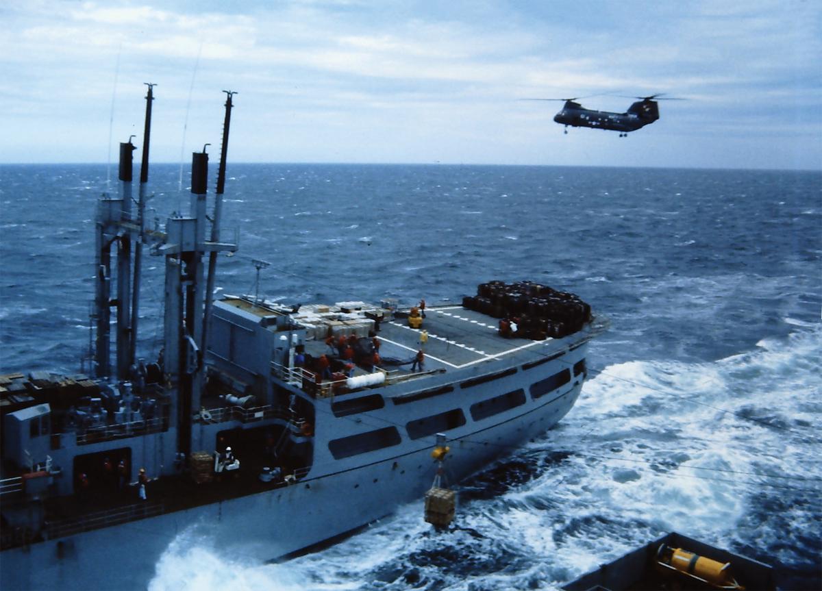 Having unloaded aircraft and weapons in preparation for selected restricted availability (SRA) maintenance in Yokosuka in December 1981, the USS Midway (CV-41) instead reloaded and headed for the coast of Korea.