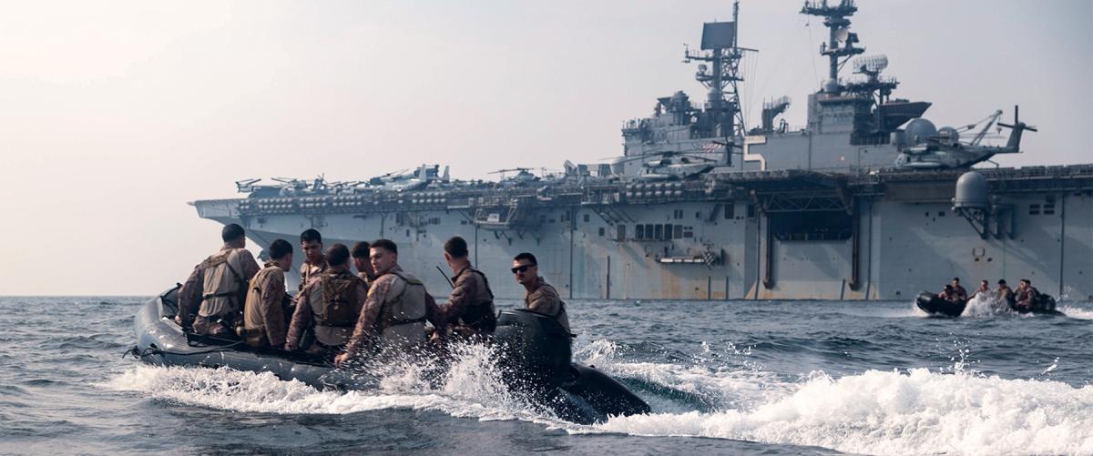 A recent example of Navy-Marine Corps campaigning is the deployment of the Bataan Amphibious Readiness Group/26th Marine Expeditionary Unit to counter Iranian aggression in the Persian Gulf by providing security to merchant vessels.